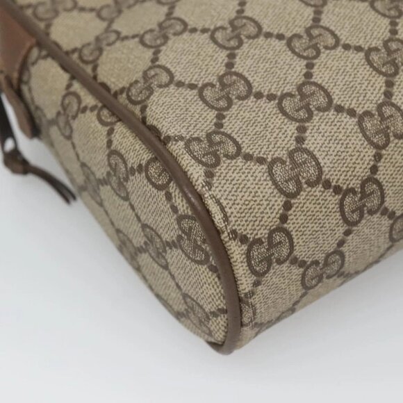 GUCCI GG Supreme Web Sherry Line Clutch Bag PVC Beige 89 01 002 Auth BA2470 - Picture 10 of 16